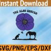 WTM 01 329 Animal They Also Served Purple Poppy Svg, Eps, Png, Dxf, Digital Download