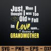 wtm 972 741 01 151 Just went I thought I was too old to fall in love again I became grandmother Svg, Eps, Png, Dxf, Digital Download