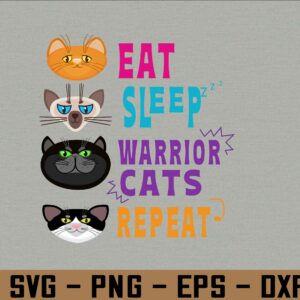 wtm 972 741 01 175 scaled Eat Sleep Cat Warrior Repeat Cat Warrior Love Cats Raglan Baseball Svg, Eps, Png, Dxf, Digital Download