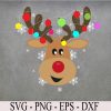 wtm 972 741 02 11 Christmas xmas Reindeer Christmas lights family apparel Svg, Eps, Png, Dxf, Digital Download