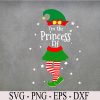 wtm 972 741 02 18 Matching Family Funny I'm The Princess Cute Elf Christmas Svg, Eps, Png, Dxf, Digital Download