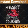 WTM 01 102 Kids Dinosaur Monster Truck Valentines Hearts Toddlers Kids Svg, Eps, Png, Dxf, Digital Download