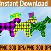 WTM 01 108 Funny Plaid Leopard Mardi Gras Schnauzer Dog Puppy Lover PNG, Digital Download