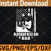 WTM 01 47 Alaskan Klee Kai Dad Cool Vintage Retro Proud American Svg, Eps, Png, Dxf, Digital Download