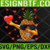 WTM 05 107 Dabbing Pineapple Glasses Heart Love Valentines Day Lovers Svg, Eps, Png, Dxf, Digital Download