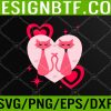 Yoga Lover Heart Shape Yoga Valentine’s Day PNG Digital Download