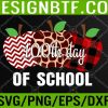 WTM 05 31 Happy 100 Days Of School Apple Leopard Plaid Teacher Student Svg, Eps, Png, Dxf, Digital Download