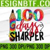 WTM 05 42 100 Days Sharper 100th Day of School Teacher Kids PNG, Digital Download