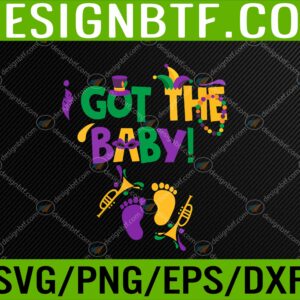 WTM 05 66 scaled Womens I Got The Baby Pregnancy Announcement Funny Mardi Gras Svg, Eps, Png, Dxf, Digital Download