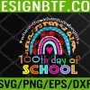 WTM 05 8 100th Day Of School Teacher, 100 Days Smarter Svg, Eps, Png, Dxf, Digital Download