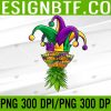 WTM 05 85 Upside Down Pineapple Mask Mardi Gras PNG Digital Download