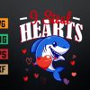 Womens Valentines Day Love Hearts Raglan Baseball
