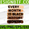 WTM 05 108 Every Month Is Black History Month African American Svg, Eps, Png, Dxf, Digital Download