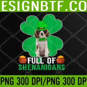WTM 05 177 scaled Leprechaun Cavalier King Charles Spaniel Dog St Patricks Day PNG Digital Download