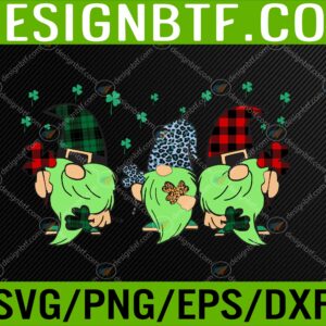 WTM 05 180 scaled Gnomes with Shamrock St Patricks Pattys Day Svg, Eps, Png, Dxf, Digital Download