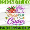 WTM 05 19 Mardi Gras Cruise Cruising Mask Cruise Ship Party PNG Digital Download