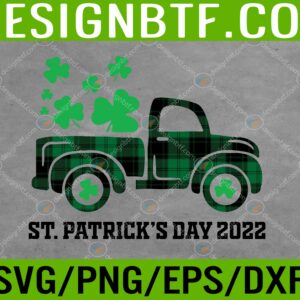 WTM 05 202 scaled Green Truck Clovers St. Patrick's Day Leprechaun Rainbow Fun Svg, Eps, Png, Dxf, Digital Download