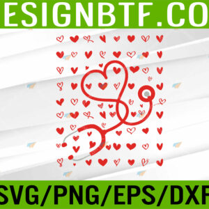 WTM 05 38 Nurse Valentines Day Valentine ER ICU NICU RN Nurses Svg, Eps, Png, Dxf, Digital Download