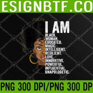 WTM 05 96 Black History Month For Women Black African American PNG, Digital Download