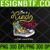 WTM 05 131 Be A Kind Sole Autism Awareness Puzzle Shoes Be Kind PNG Digital Download