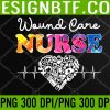 WTM 05 134 Wound Care Nurse Watercol Love Heart Stethoscope Nurse PNG Digital Download