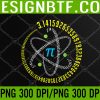 WTM 05 198 Atom Pi Math Science STEM Gift 3.14 Pi Day PNG Digital Download