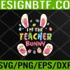 WTM 05 260 Teacher Easter Matching Family Party Bunny Face Svg, Eps, Png, Dxf, Digital Download