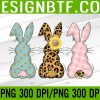 WTM 05 314 Easter Bunny Trio Rabbit Leopard Matching Cute PNG, Digital Download