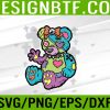 WTM 05 341 Goth Pastel Teddy Bear Gothic Kawaii Voodoo Plush Toy Svg, Eps, Png, Dxf, Digital Download