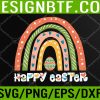 WTM 05 355 Happy Easter Rainbow Bunny Egg Easter Day Cute Svg, Eps, Png, Dxf, Digital Download