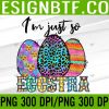 Cute Bunny Face Tie Dye Glasses Easter Day PNG, Digital Download