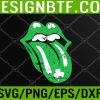 WTM 05 4 Tongue Shamrock Rolling Lucky Stone St Patrick's Day Svg, Eps, Png, Dxf, Digital Download