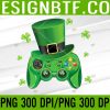 WTM 05 53 Video Game Controller Irish Gamer Boys St Patricks Day PNG Digital Download