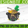 WTM 05 55 St Patricks Day Dabbing Skull Cauldrons PNG Digital Download