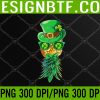 WTM 05 97 Mask Swinger Upside Down Pineapple St Patrick's Day Funny PNG Digital Download