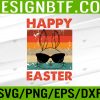 WTM 05 119 Happy Easter Bunny Vintage Rabbit Svg, Eps, Png, Dxf, Digital Download