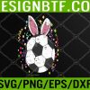 WTM 05 166 Easter Soccer Ball Egg Bunny Ears Funny Player Boys Svg, Eps, Png, Dxf, Digital Download