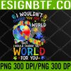 WTM 05 261 Autism I Wouldnt Change You For World PNG Digital Download