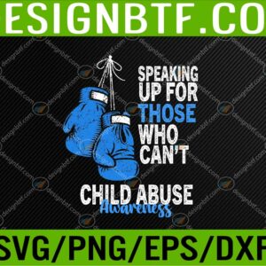 WTM 05 27 Child Abuse Prevention Awareness Boxing Gloves Blue Ribbon Svg, Eps, Png, Dxf, Digital Download