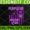 WTM 05 296 Purple Up For Military Child Month Dandelion Sparkle Flag Svg, Eps, Png, Dxf, Digital Download