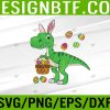 WTM 05 67 Easter Dinosaur Bunny Ears Easter Basket Svg, Eps, Png, Dxf, Digital Download