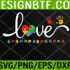 WTM 05 9 Autism Awareness Love Autism Puzzle Heart ASD Supporter Svg, Eps, Png, Dxf, Digital Download