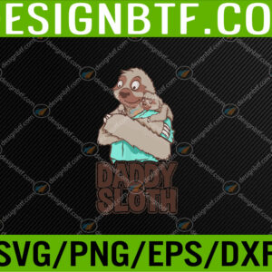 WTM 05 133 Mens Daddy sloth - Loving Dad & Papa Matching Family Svg, Eps, Png, Dxf, Digital Download