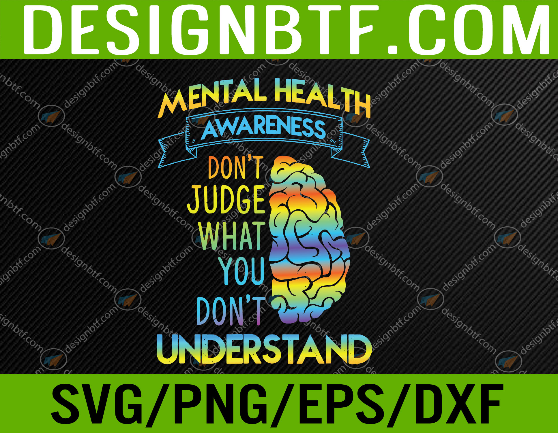 Mental Health Awareness End the Stigma Mental Health Svg, Eps, Png, Dxf ...