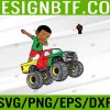 WTM 05 332 Kids Juneteenth Dabbing Black King In Monster Truck Toddler Boys Svg, Eps, Png, Dxf, Digital Download