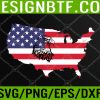 WTM 05 17 American Flag USA Map United States Of America 4th oSvg, Eps, Png, Dxf, Digital Downloadf July