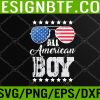 WTM 05 19 All American Boy 4th of July Boys Kids Sunglasses Family Svg, Eps, Png, Dxf, Digital Download