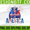 Patriotic Jar Sunflower American Flag Funny 4th Of July PNG, Digital Download