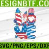 WTM 05 38 LOVE Para Life Gnome USA Flag 4th Of July Patriotic Svg, Eps, Png, Dxf, Digital Download