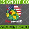 WTM 05 41 Funny Fourth of July USA Patriotic Firecracker Rubber Duck Svg, Eps, Png, Dxf, Digital Download
